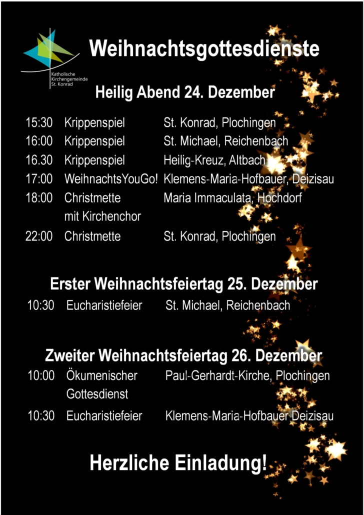 2024 Weihnachtsgottesdienste